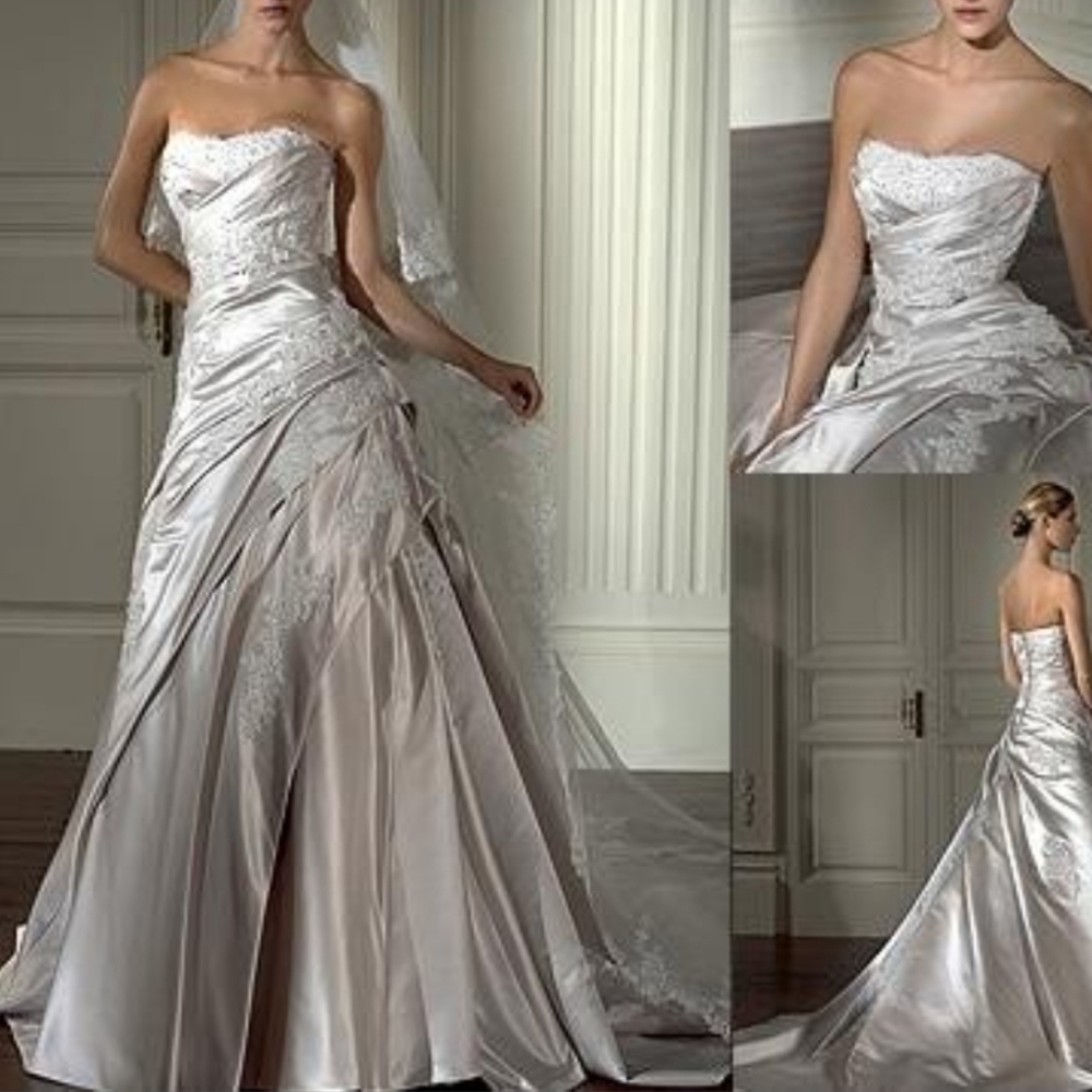Pronovias "Nicole" strapless stunning wedding gown